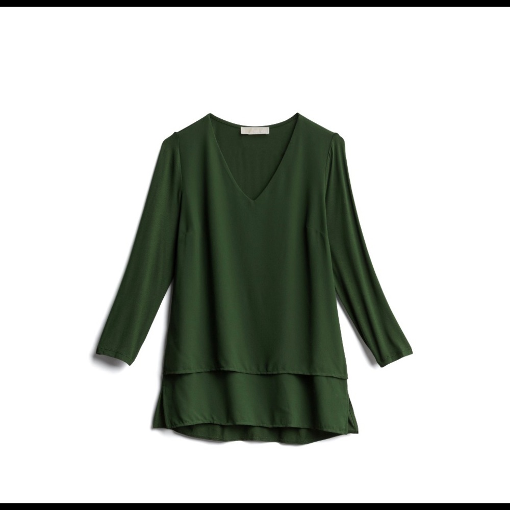 Michael Kors Sariyah multilayer woven top Small